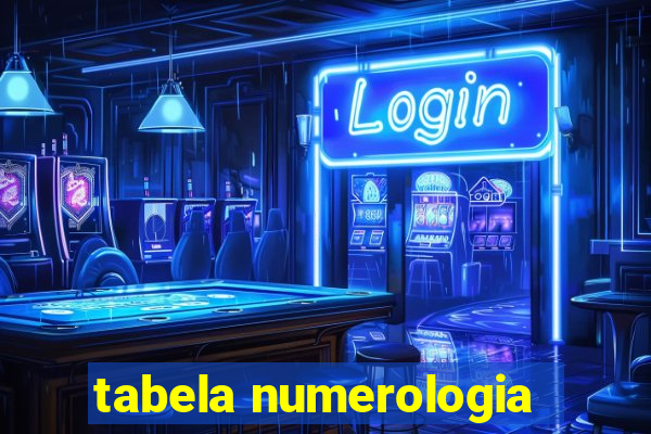 tabela numerologia